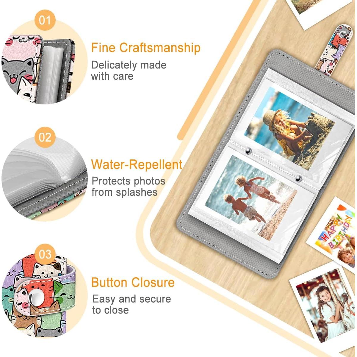 Álbum de Fotos Pequeño Lebrocoli Gatos 56 Bolsillos 2x3"