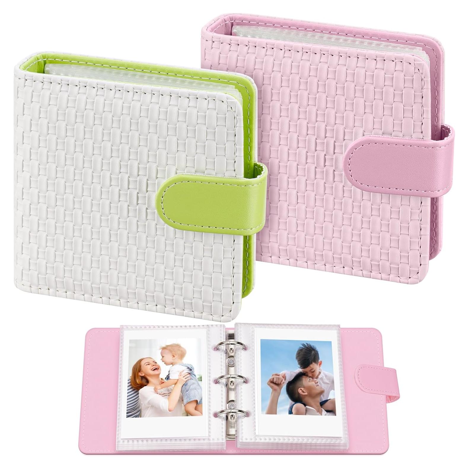 Paquete de 2 Álbumes de Fotos Mini Aphlos 40 Páginas Patrones