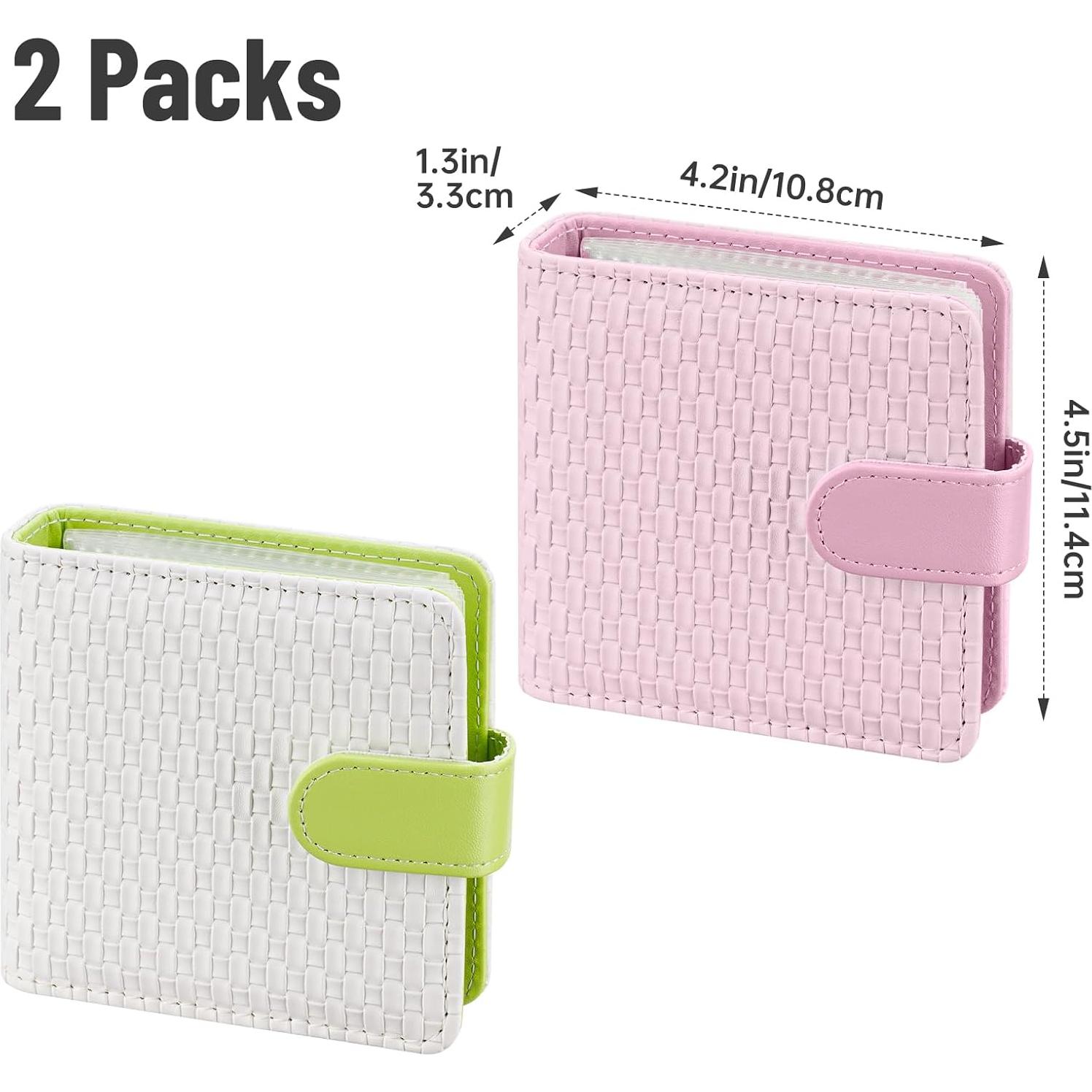 Paquete de 2 Álbumes de Fotos Mini Aphlos 40 Páginas Patrones