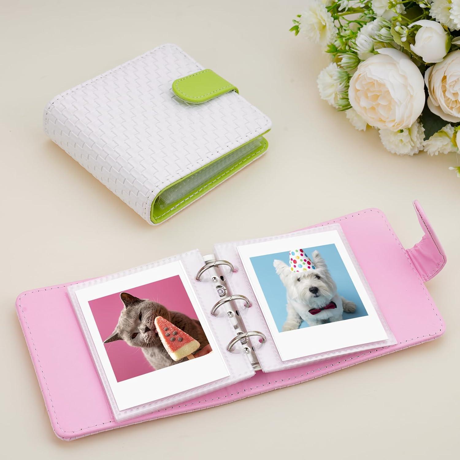 Paquete de 2 Álbumes de Fotos Mini Aphlos 40 Páginas Patrones