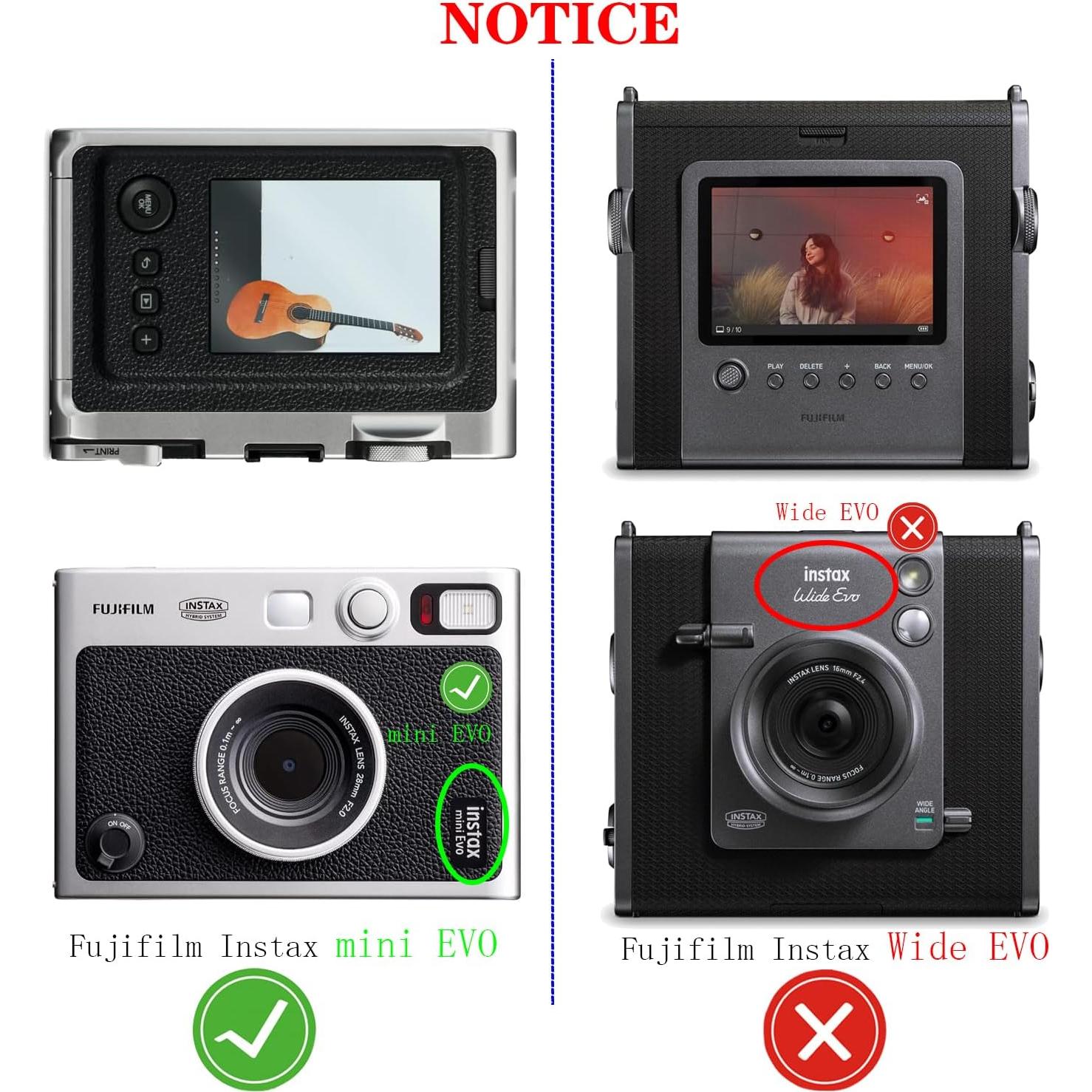 Tapa de lente para cámara Fujifilm Instax Mini Evo - Aluminio