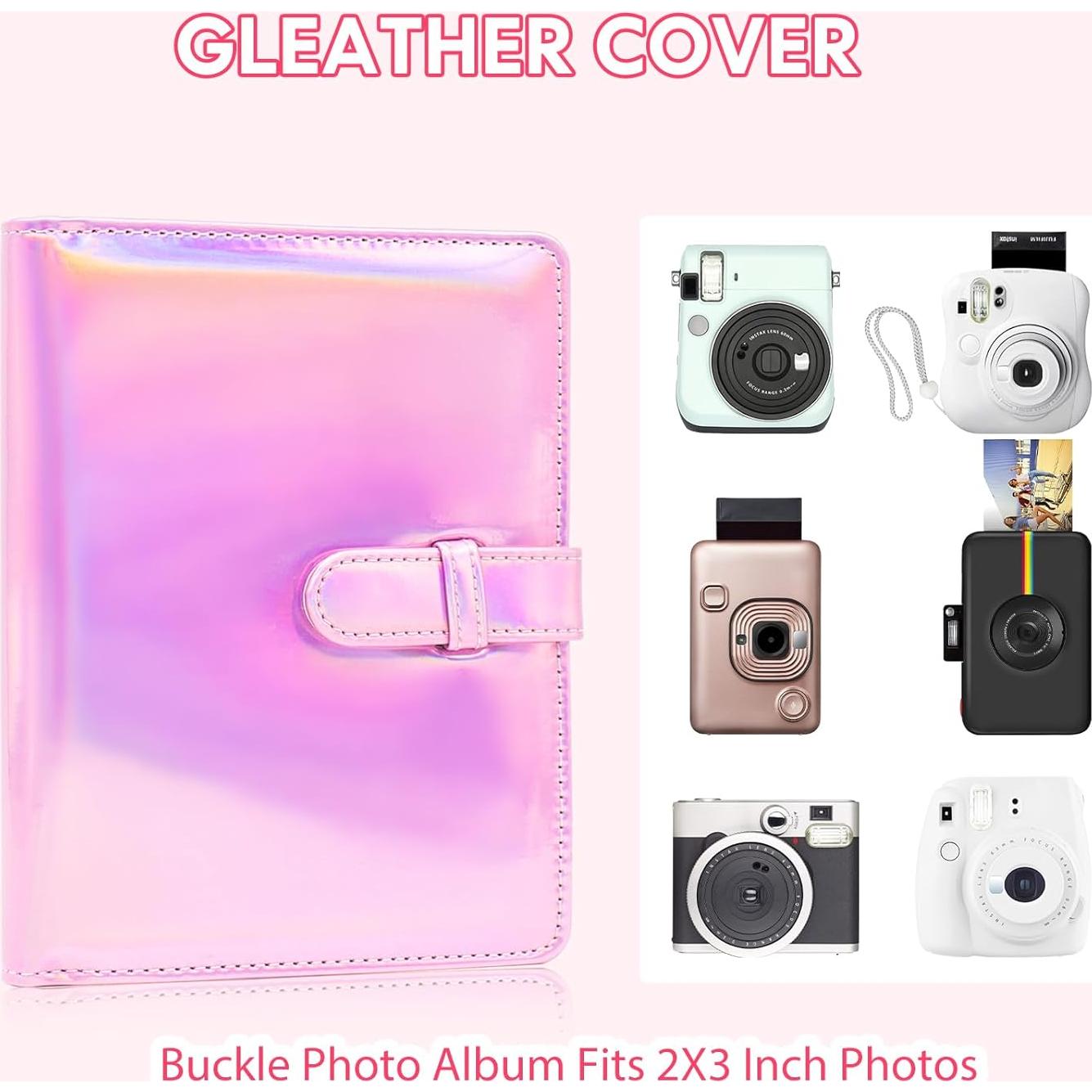 Álbum de Fotos Tugle para Fujifilm Instax Mini 64 Fotos Rosa
