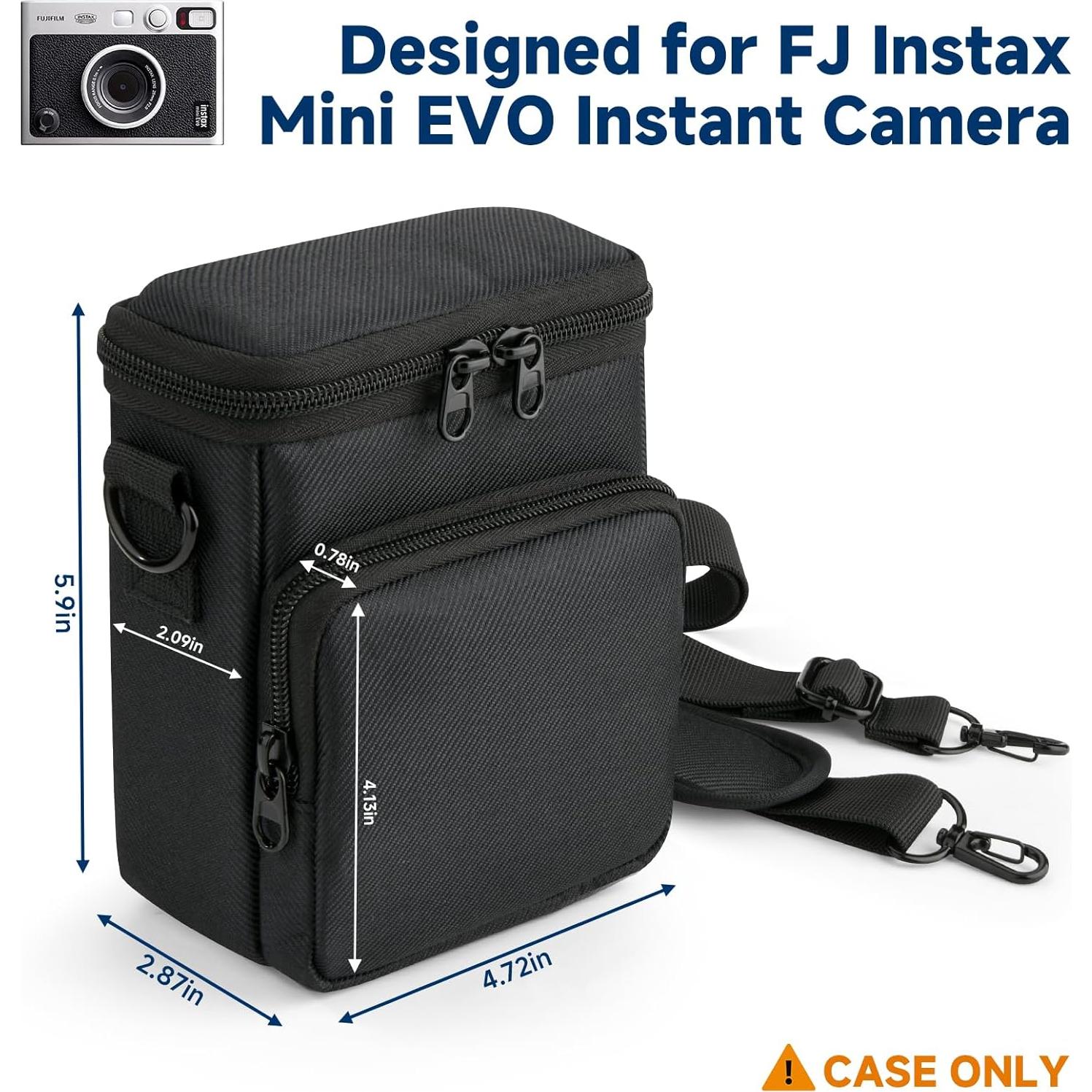 Funda de viaje para cámara Fujifilm Instax Mini EVO - Negra