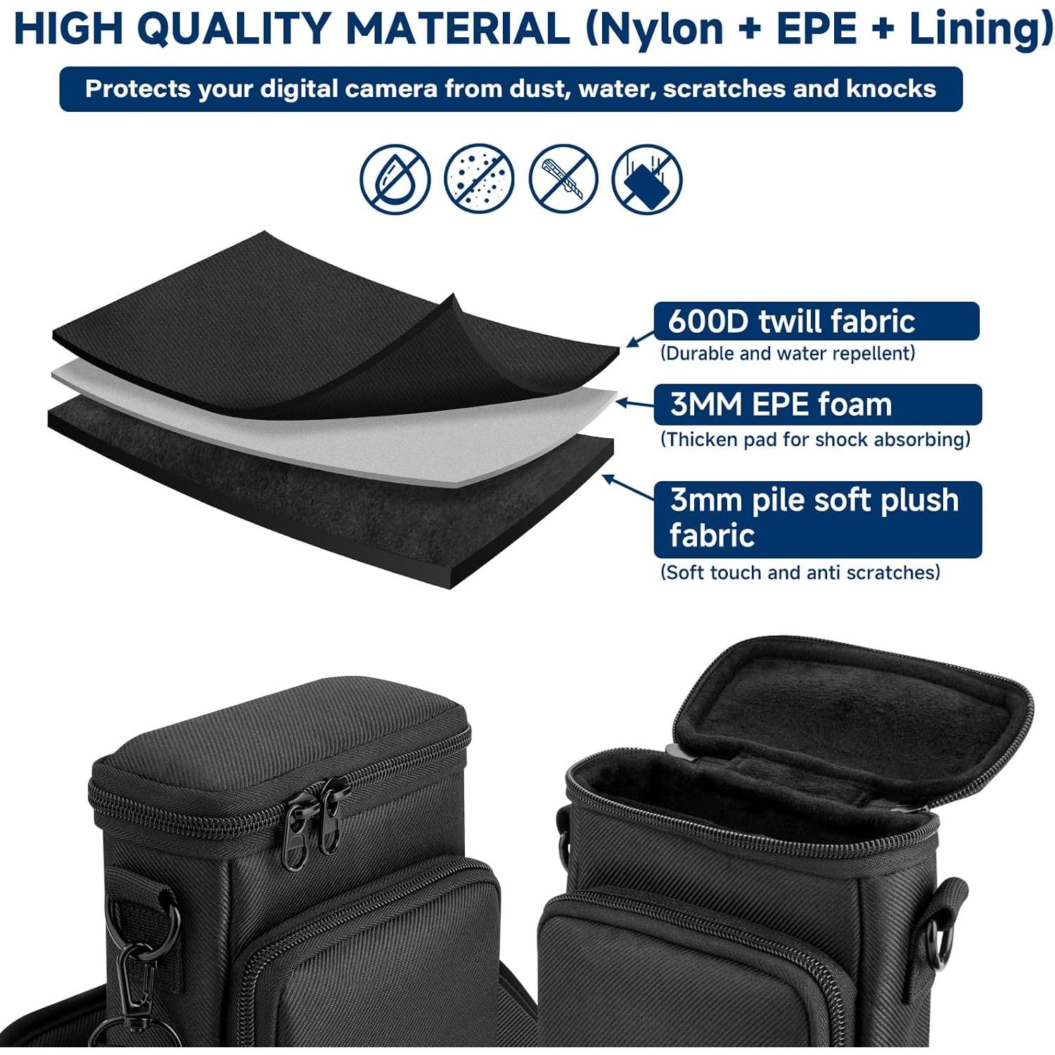 Funda de viaje para cámara Fujifilm Instax Mini EVO - Negra