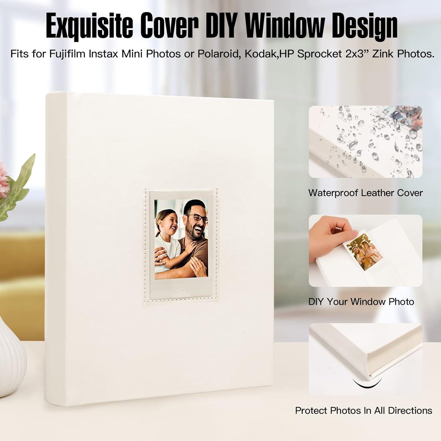 Álbum de Fotos Mini Veicevol 128 Bolsillos Blanco