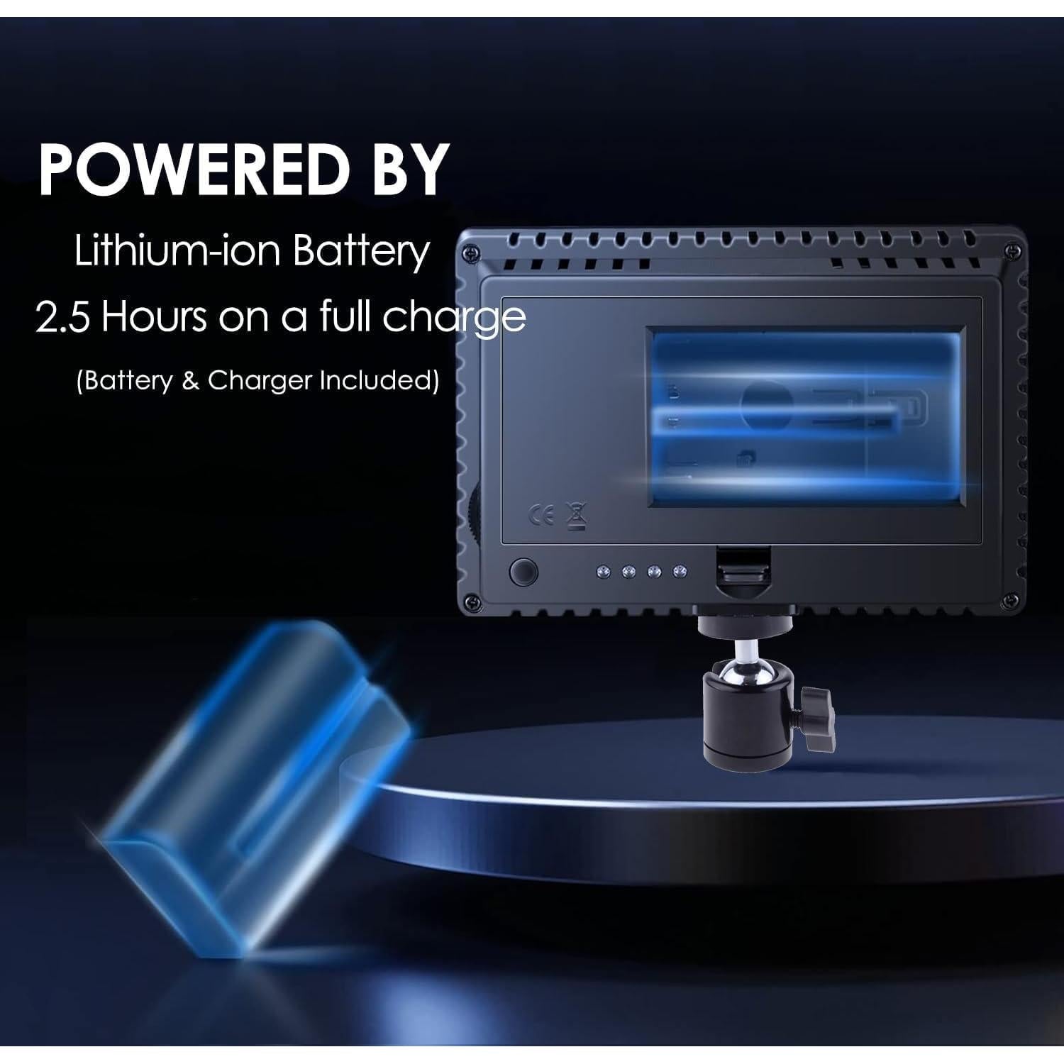 Luz de Video LED 100W Digital Nc, 160 LEDs, 5600K-3200K