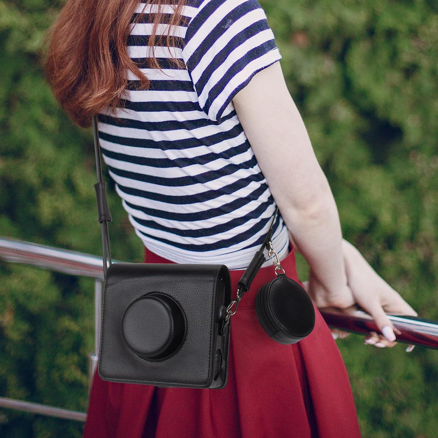 Funda Protectora MUZIRI KINOKOO para Cámara Instax Wide EVO - Cuero PU