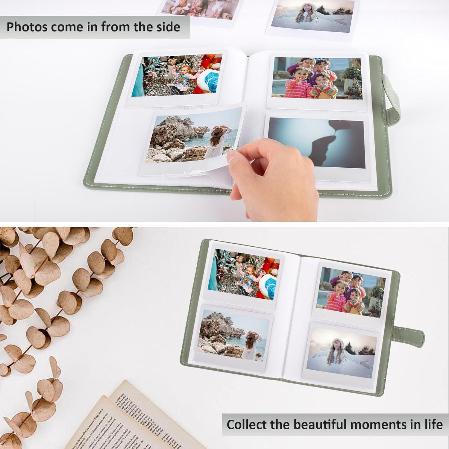 Álbum de Fotos MUZIRI KINOKOO Verde 80 Bolsillos para Instax