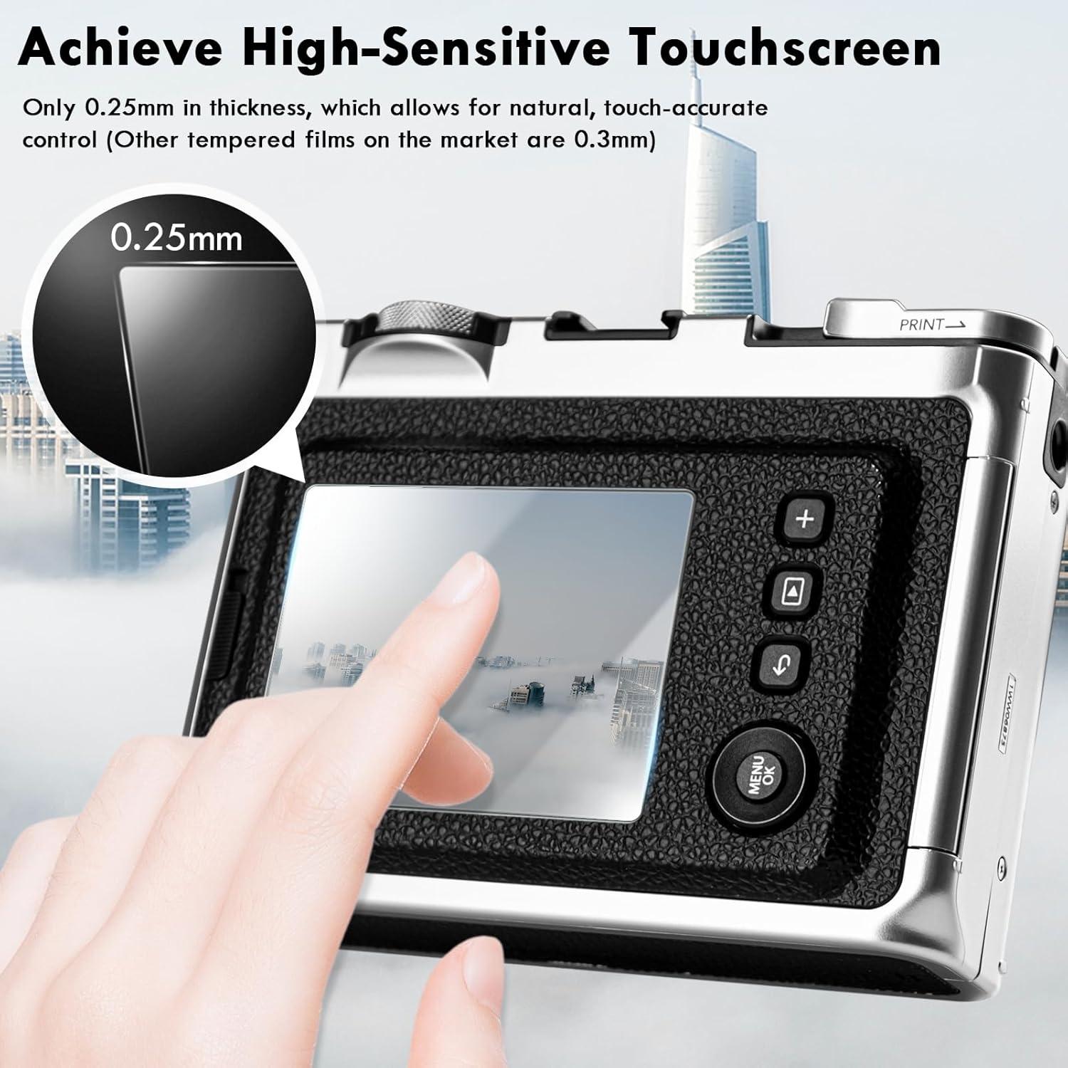 Accesorios Rieibi para Fujifilm Instax Mini EVO - Tapa de Lente y Protector LCD