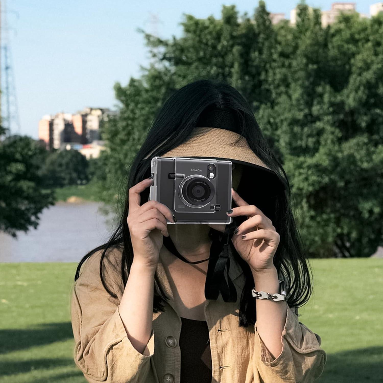 Funda Protectora Transparente Rieibi para Fujifilm Instax Wide Evo