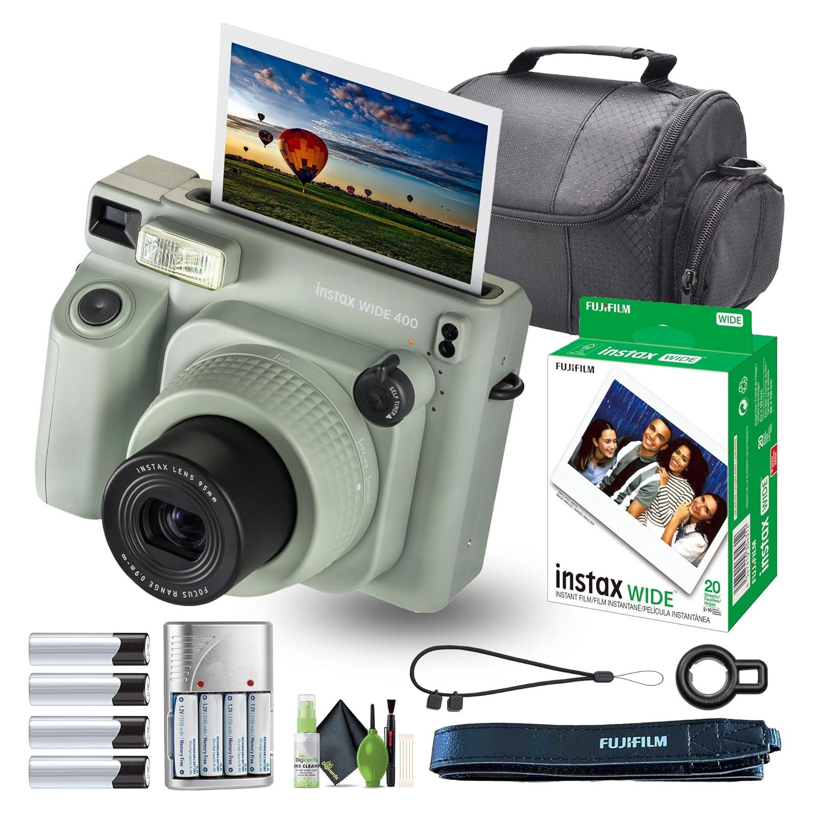 Cámara de Película Instantánea Fujifilm Instax Wide 400 + 20 Hojas