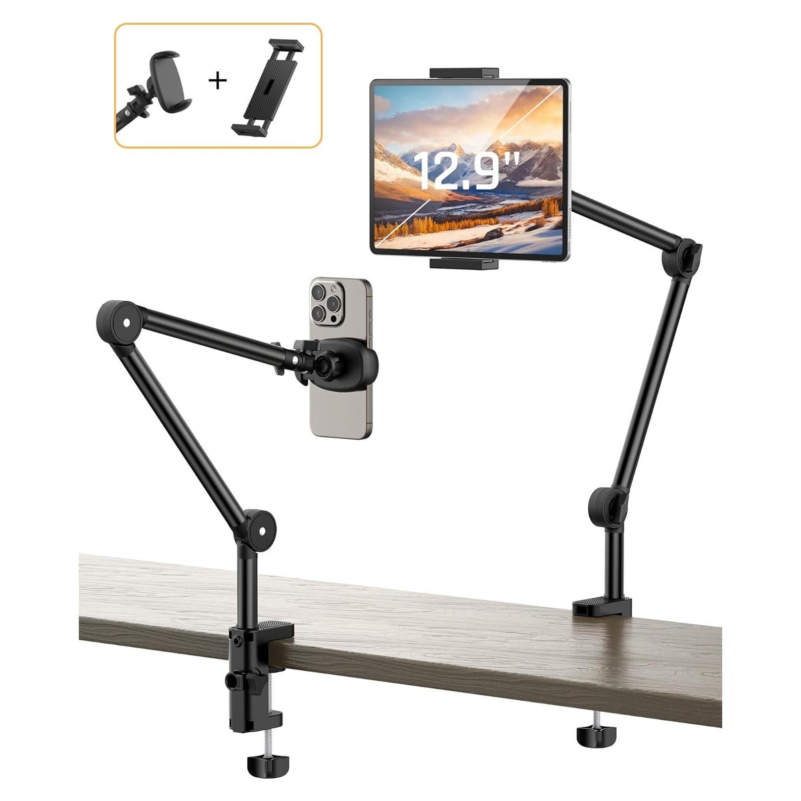 Soporte Universal para Tabletas y Teléfonos SHAWE - 2 Abrazaderas