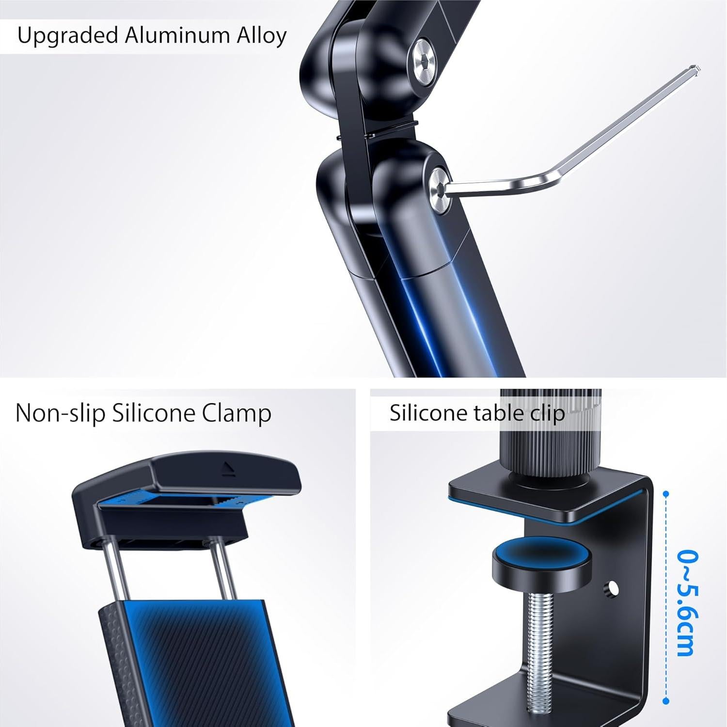 Soporte de Mesa para Tablet TYFan, Brazo Extensible 360°