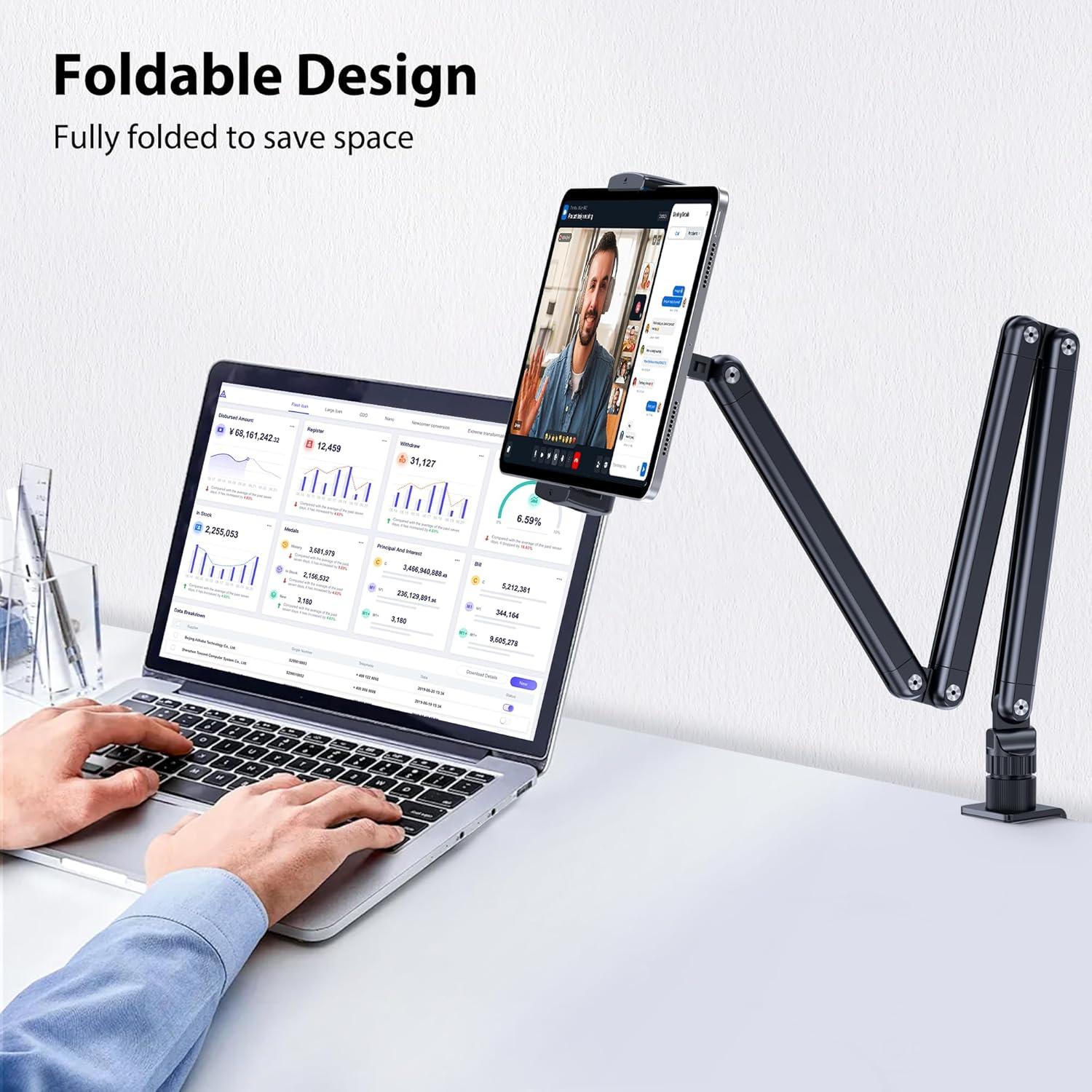 Soporte de Mesa para Tablet TYFan, Brazo Extensible 360°