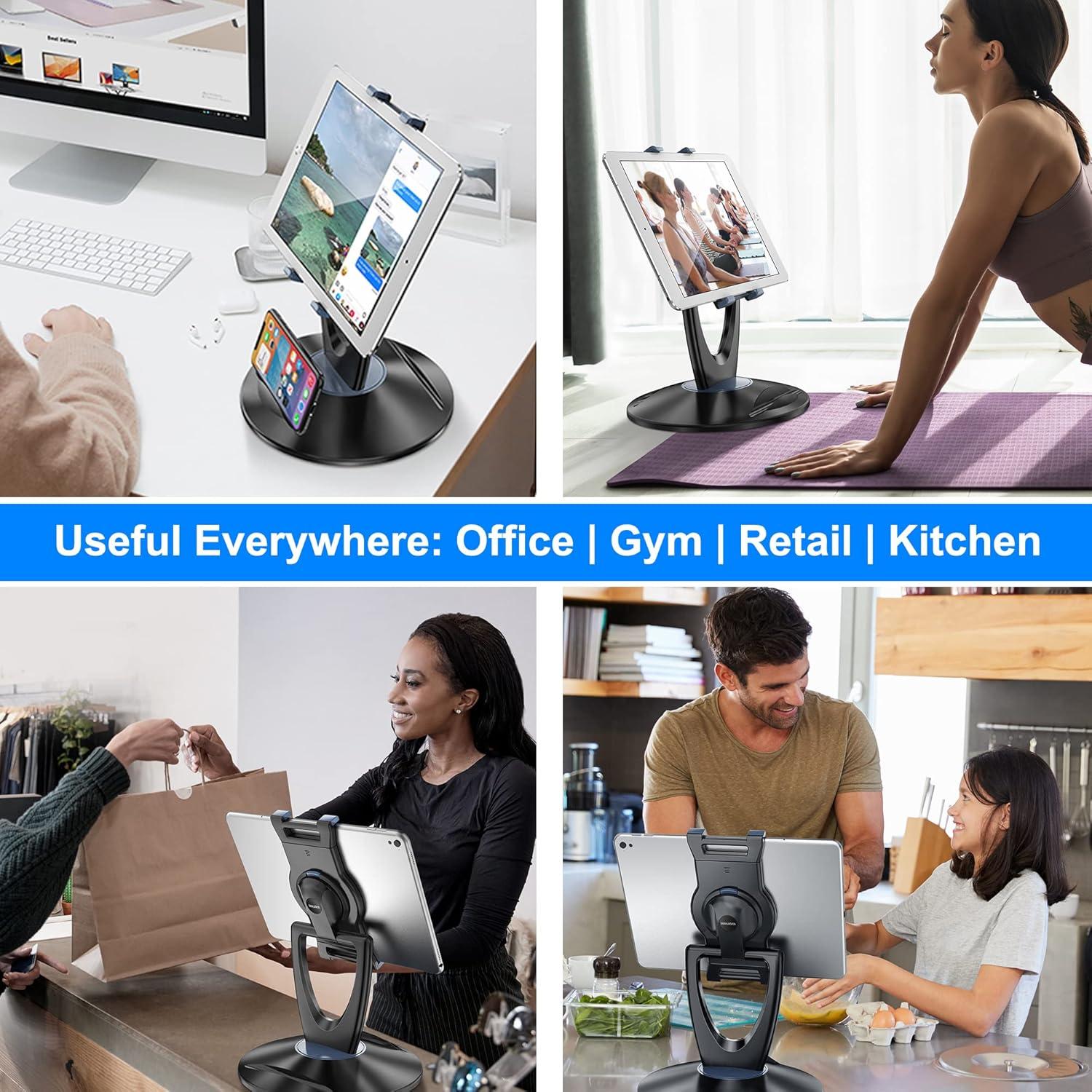 Soporte Ajustable para Tablet DeskLogics TS-8B - 6 a 13 pulgadas - Negro