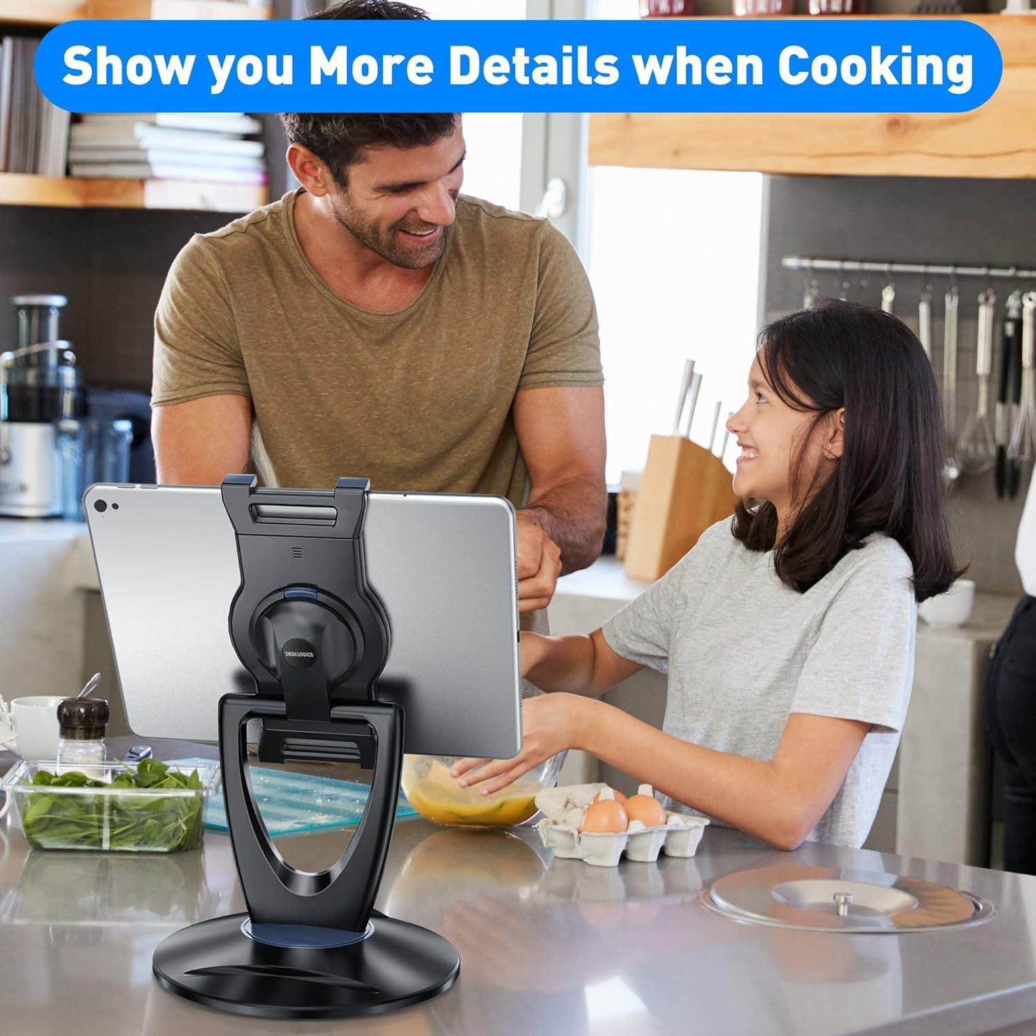 Soporte Ajustable para Tablet DeskLogics TS-8B - 6 a 13 pulgadas - Negro