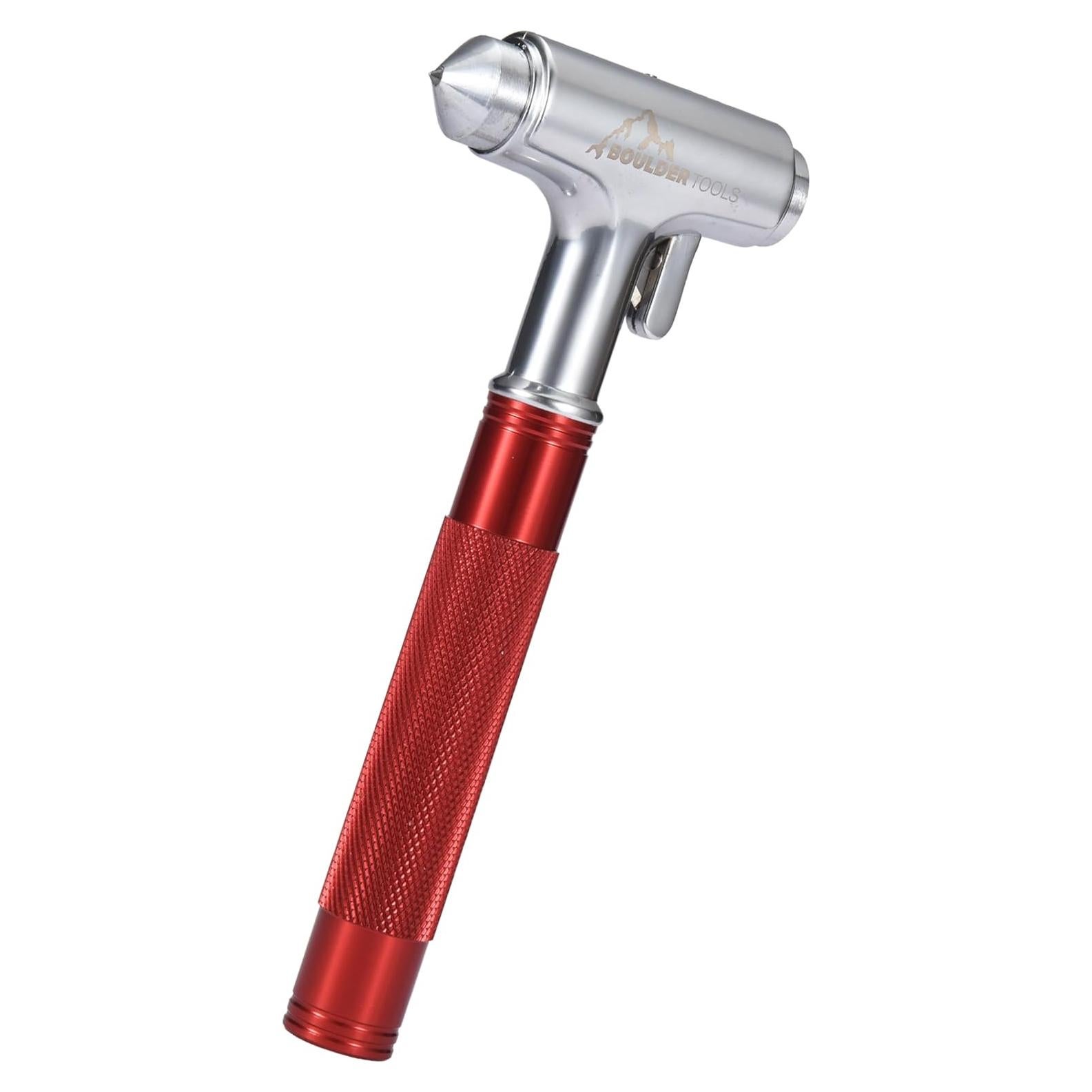 Martillo de Seguridad Boulder Tools - Rompe Ventanas y Cortador de Cinturón - Emergencia Coche