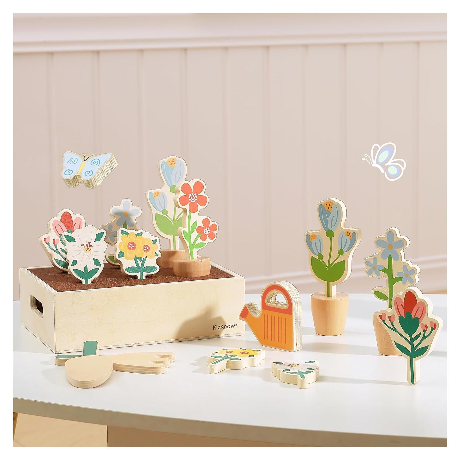 Juego de Jardín de Madera KizKnows para Niños 3+ Años