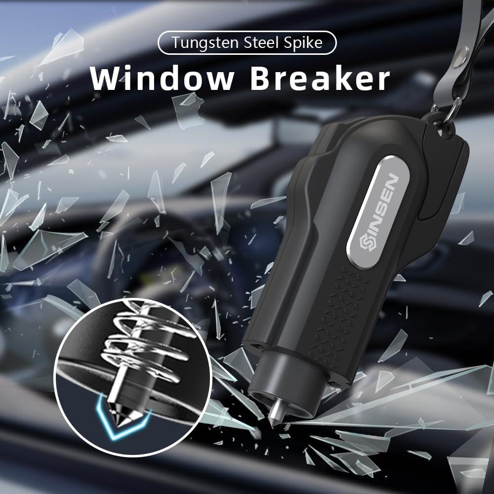 Martillo de Seguridad SINSEN - Kit de Escape Automotriz 2 Piezas