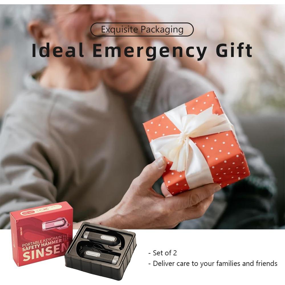 Martillo de Seguridad SINSEN - Kit de Escape Automotriz 2 Piezas