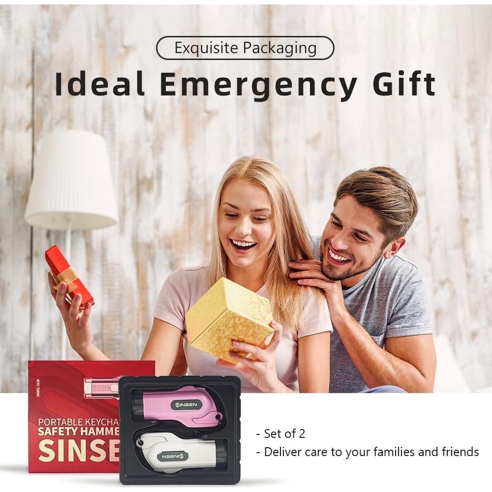 Martillo de Seguridad SINSEN - Kit de Escape Automotriz 2 Piezas