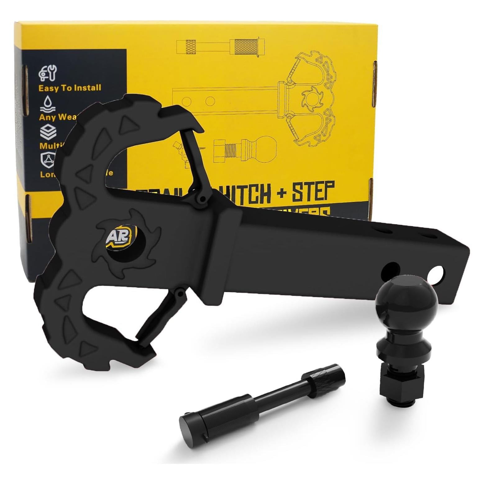 Escalón de Enganche A-BOAR 2" Negro 14 Toneladas