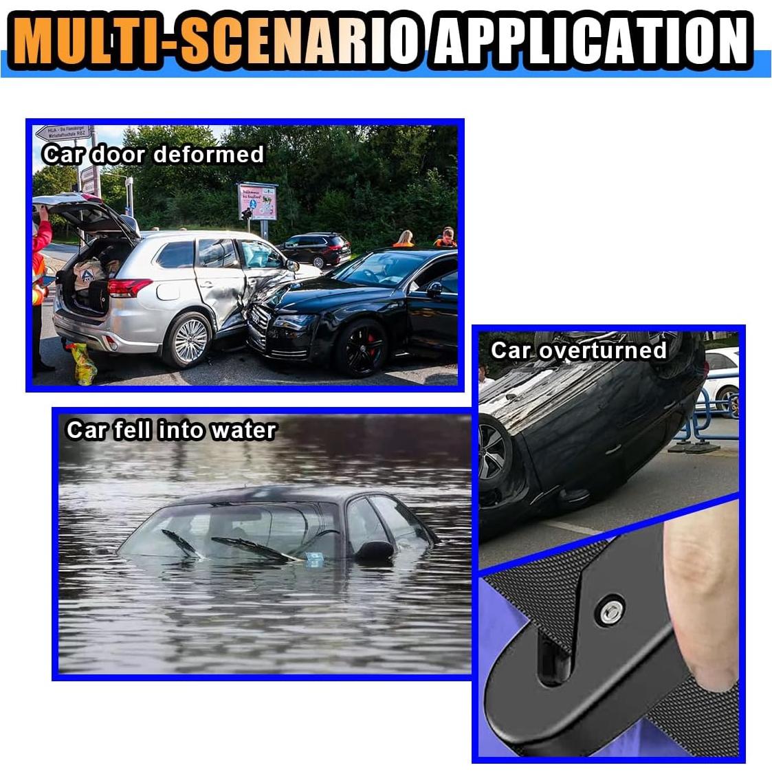 Martillo de Seguridad KITUREK 2pcs para Automóvil - Escape Emergencia