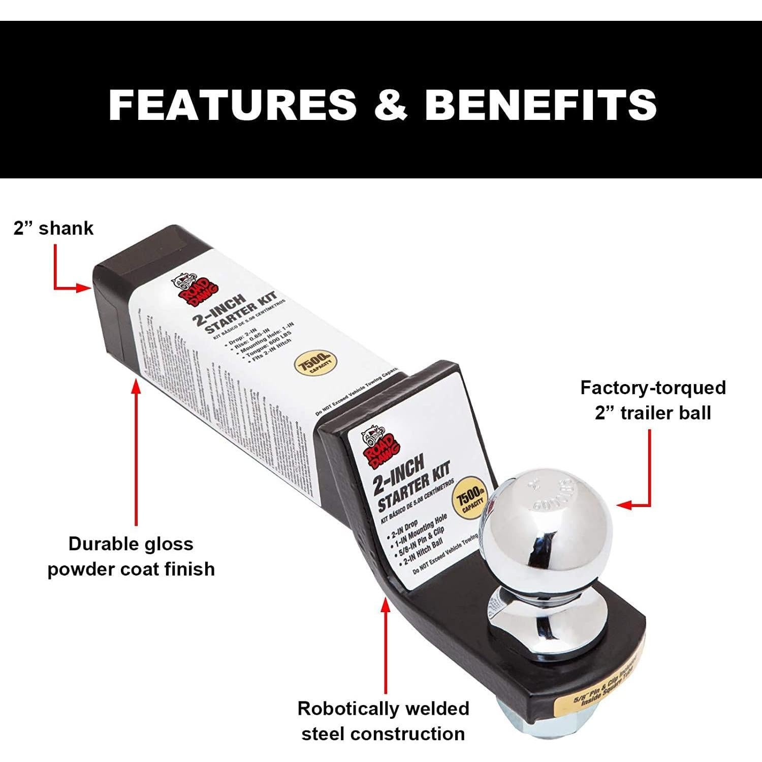Soporte de Enganche de Remolque Road Dawg ATRLY2003D 2721 kg