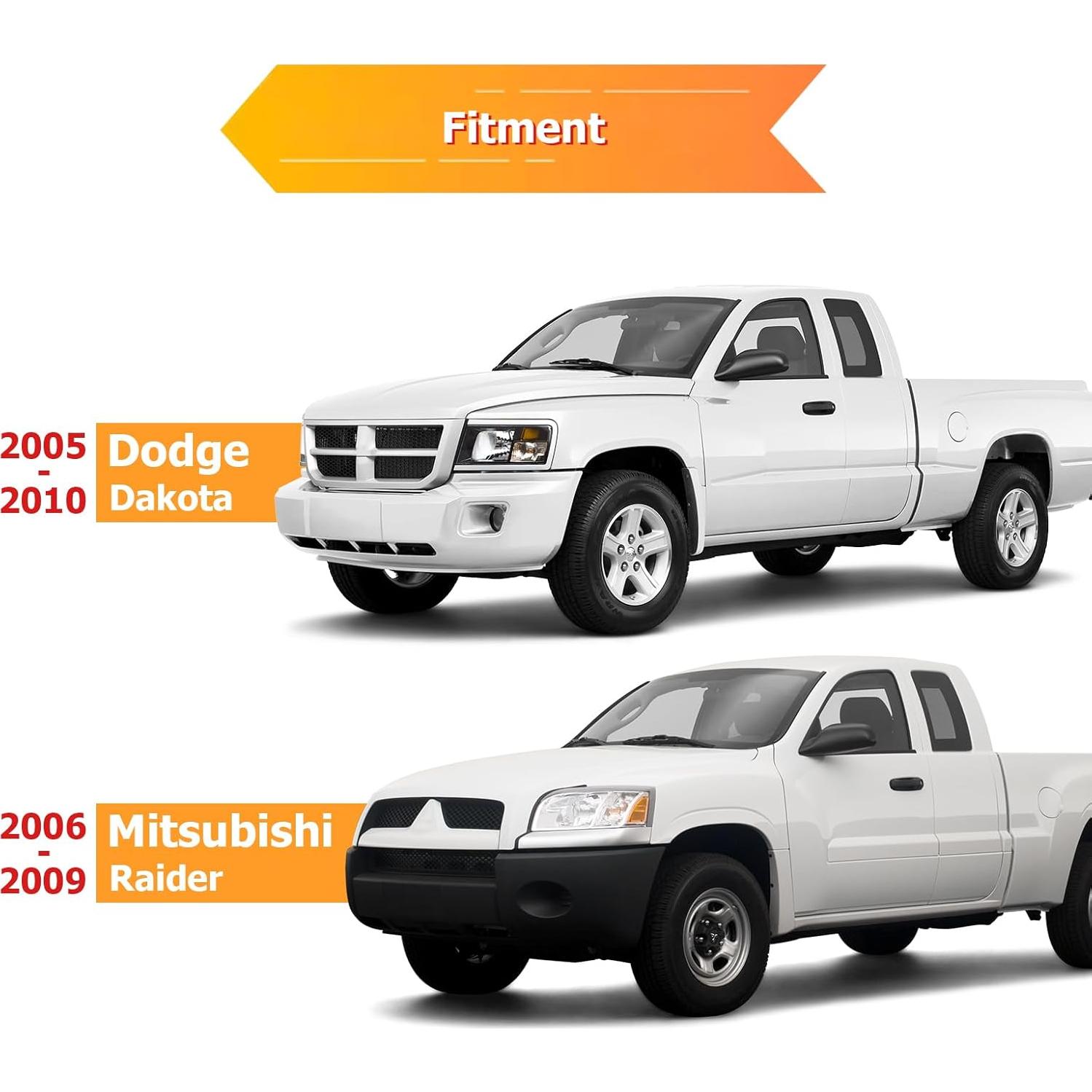 Enganche Trasero Clase 3 WeiSen 2" para Dodge Dakota 2005-2010 y Mitsubishi Raider 2006-2009