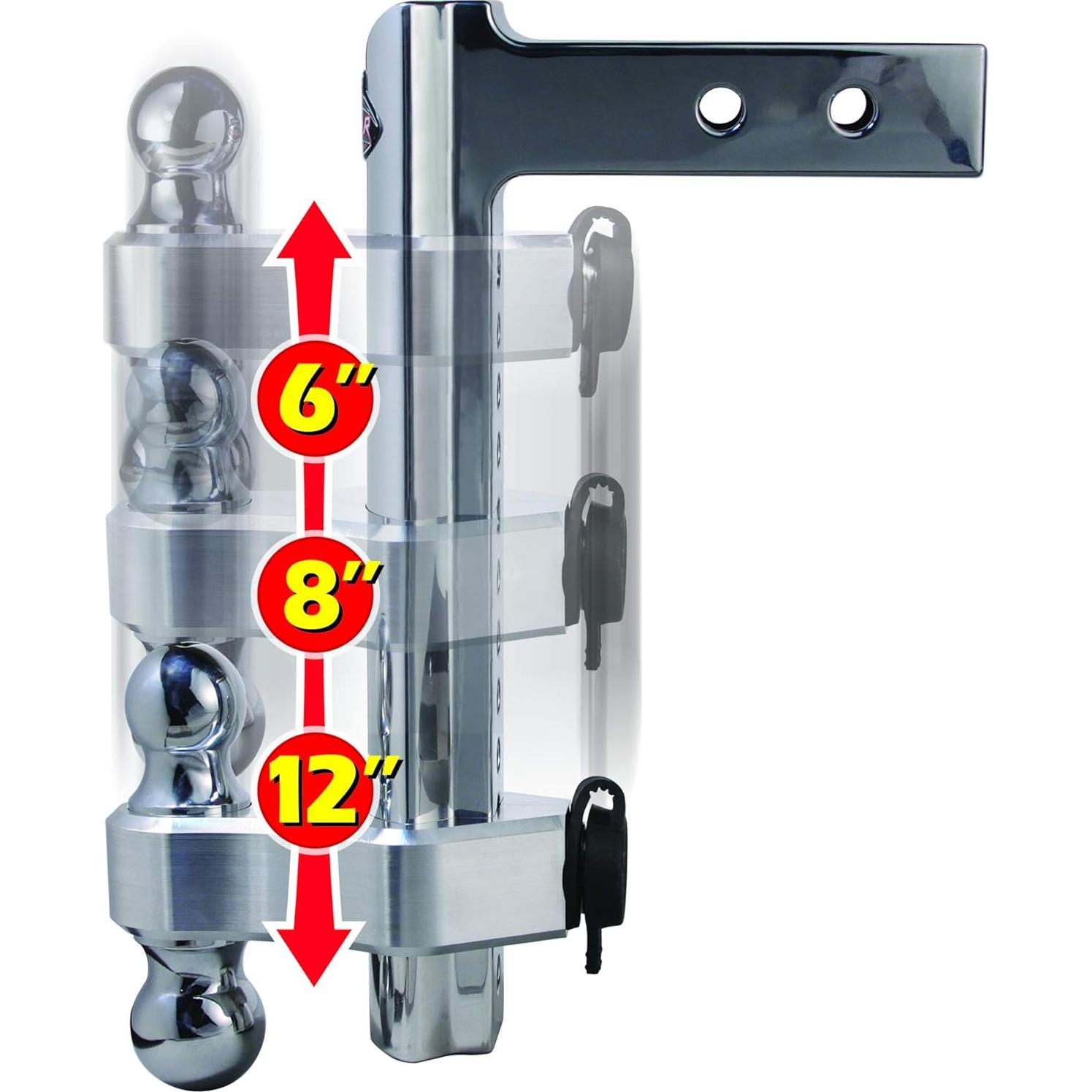 Enganche Ajustable Trimax TRZ12AL 30.48 cm Aluminio Doble Bola