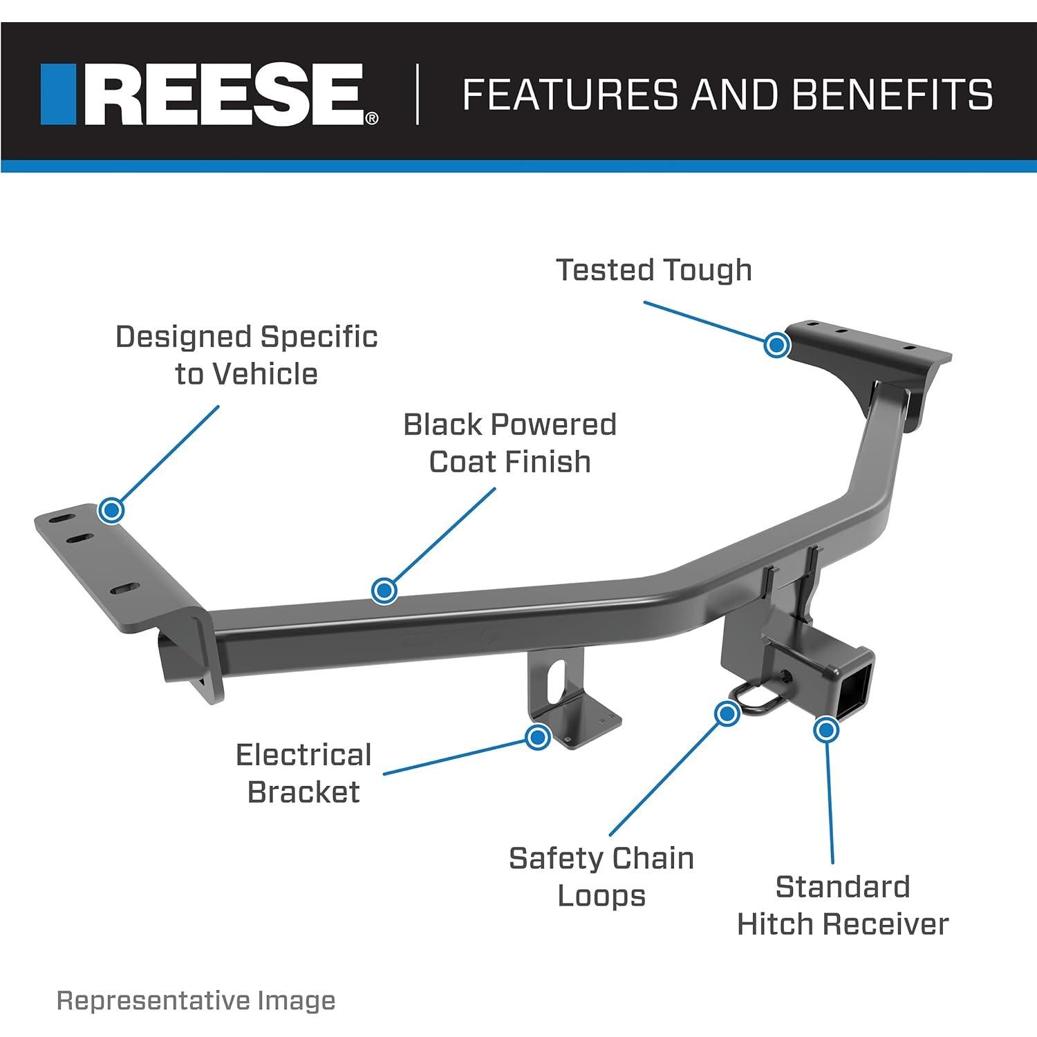 Enganche de Remolque Reese Towpower 44601 Clase III 1814 kg