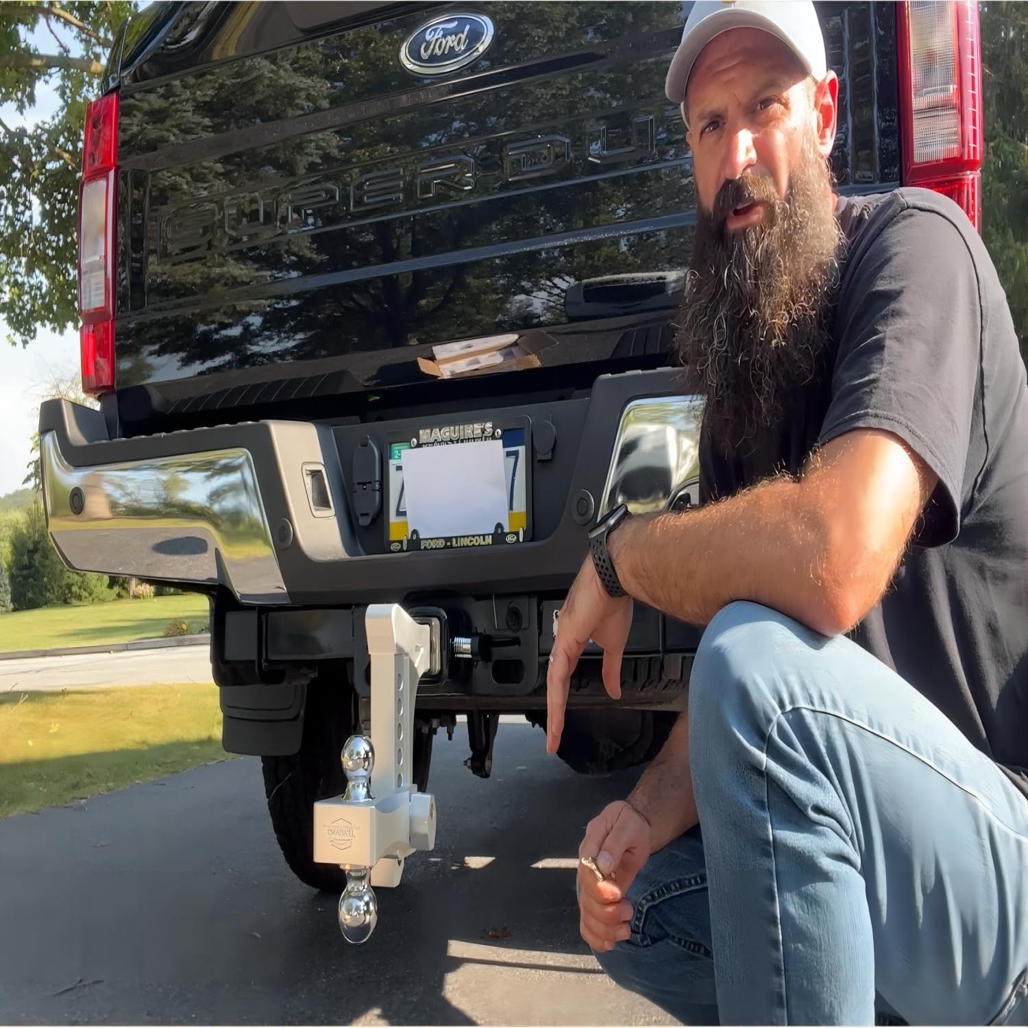 Enganche de Remolque Ajustable Tlvuvmo 8 Pulgadas 21500 LBS