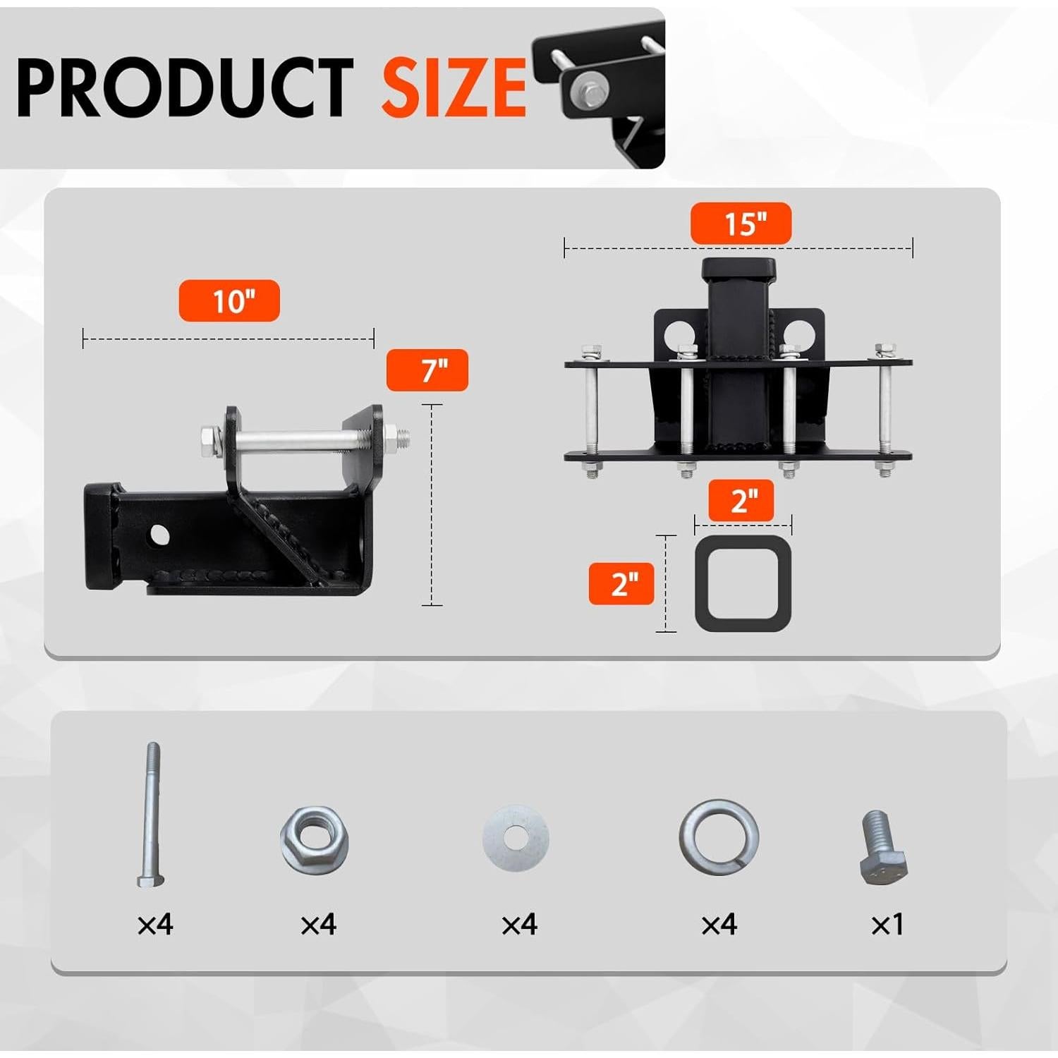 Kit Receptor de Enganche de Remolque CALLIERT para Jeep Wrangler 2007-2025