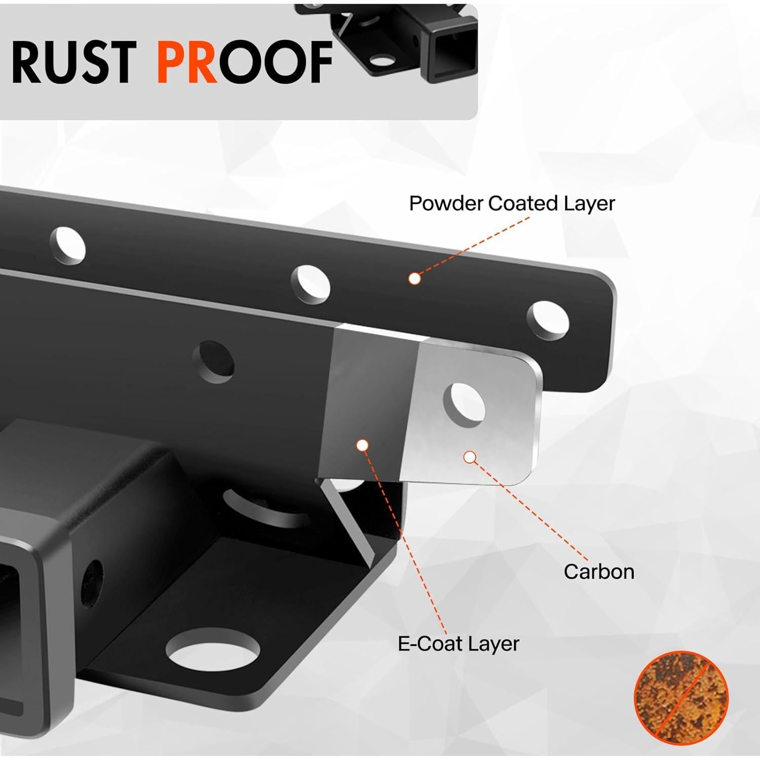 Kit Receptor de Enganche de Remolque CALLIERT para Jeep Wrangler 2007-2025