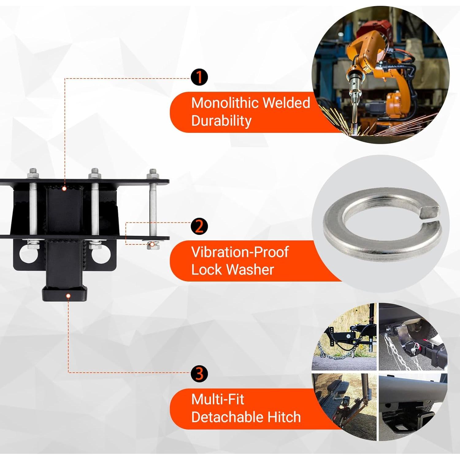 Kit Receptor de Enganche de Remolque CALLIERT para Jeep Wrangler 2007-2025
