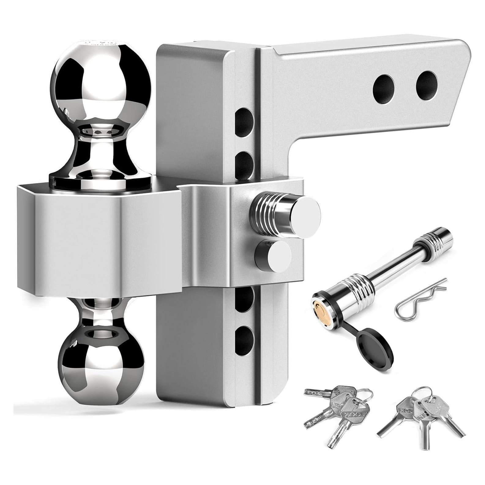 Enganche de Remolque Ajustable Tlvuvmo 6" 12500 LBS Aluminio