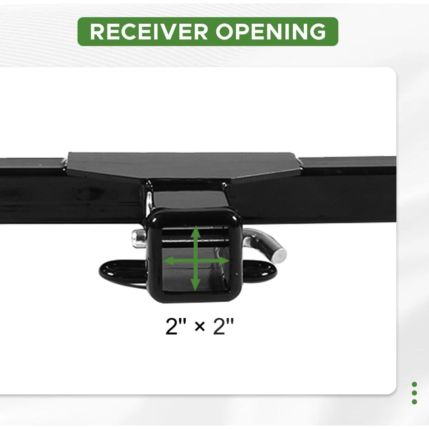 Receptor de Enganche de Remolque PARTREE para Dodge Charger 2006-2020, 3175 kg