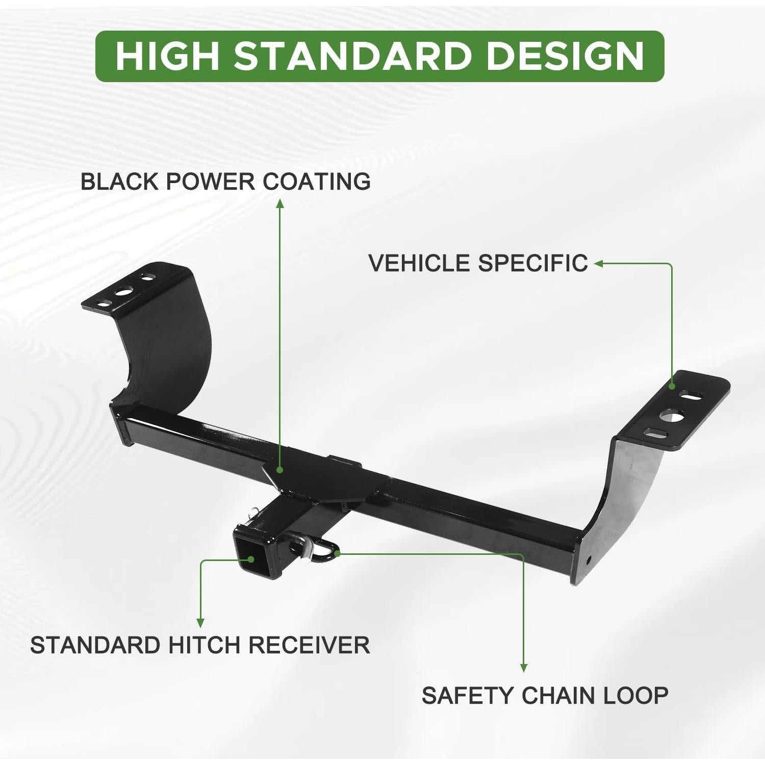 Receptor de Enganche de Remolque PARTREE para Dodge Charger 2006-2020, 3175 kg
