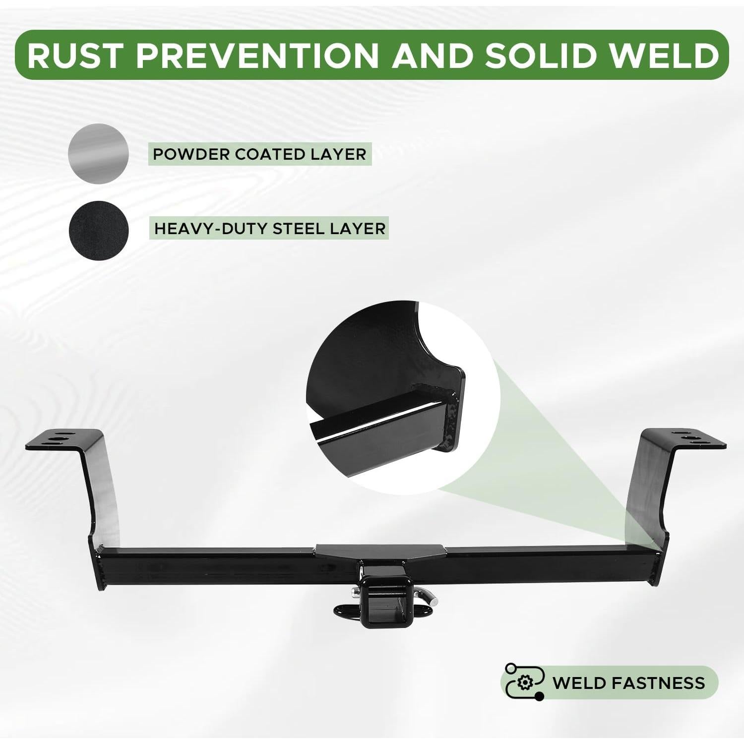 Receptor de Enganche de Remolque PARTREE para Dodge Charger 2006-2020, 3175 kg