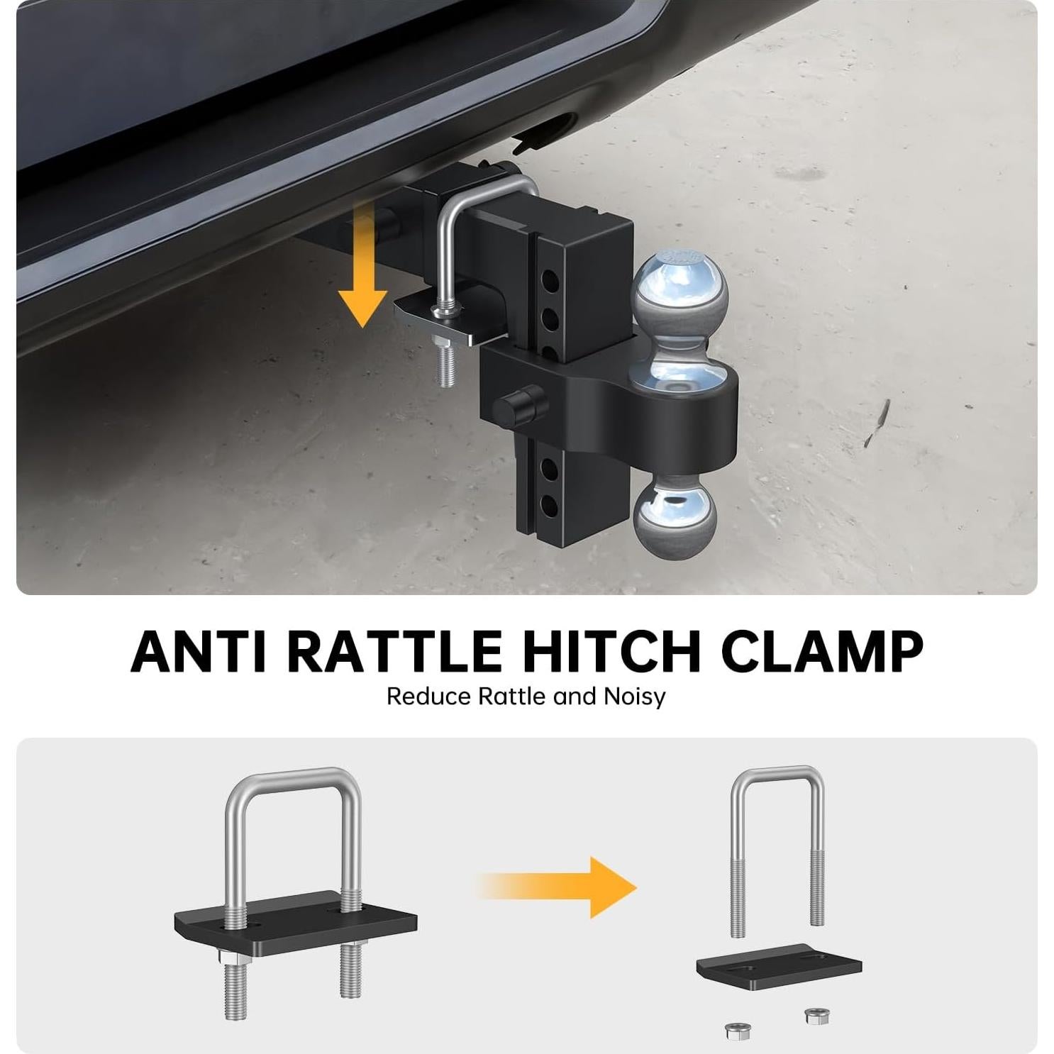 Enganche de Remolque Ajustable Hiqufet 12000 LBS 2" y 2-5/16"
