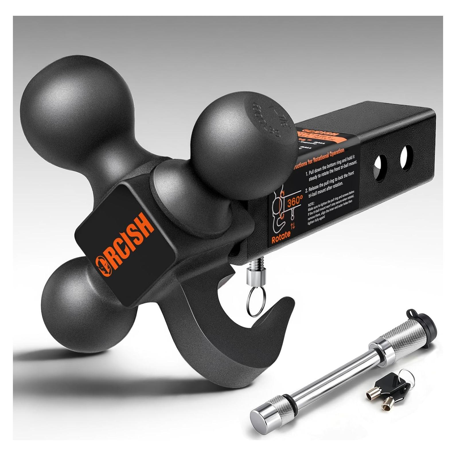 Enganche de Remolque Giratorio 360° ORCISH BM - 3 Bolas