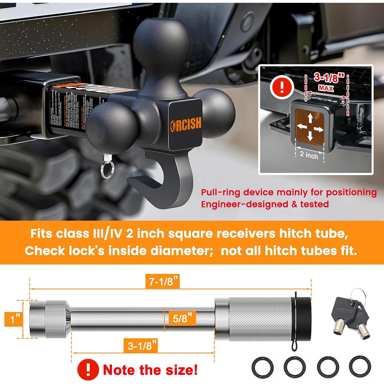 Enganche de Remolque Giratorio 360° ORCISH BM - 3 Bolas