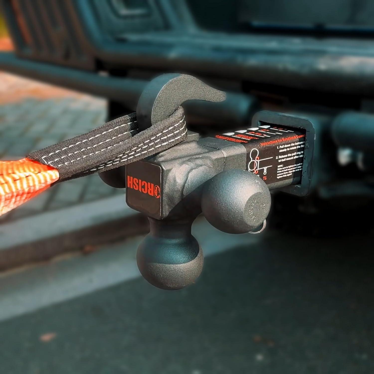 Enganche de Remolque Giratorio 360° ORCISH BM - 3 Bolas