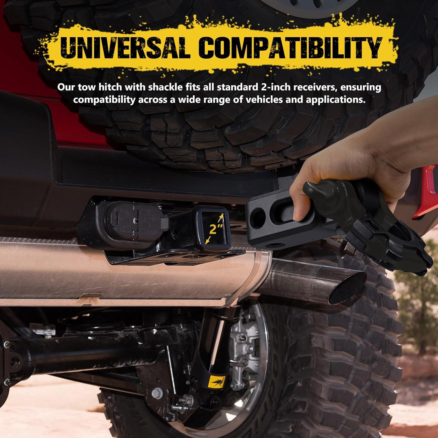 Enganche de Remolque Shackle BUNKER INDUST 2" Negro 4745 kg