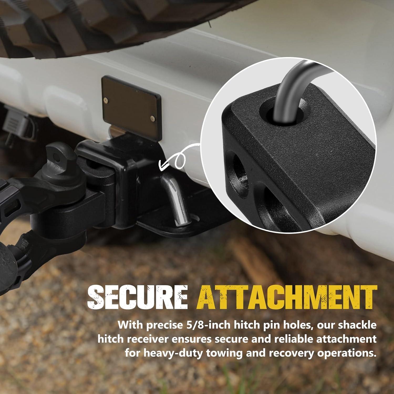 Enganche de Remolque Shackle BUNKER INDUST 2" Negro 4745 kg