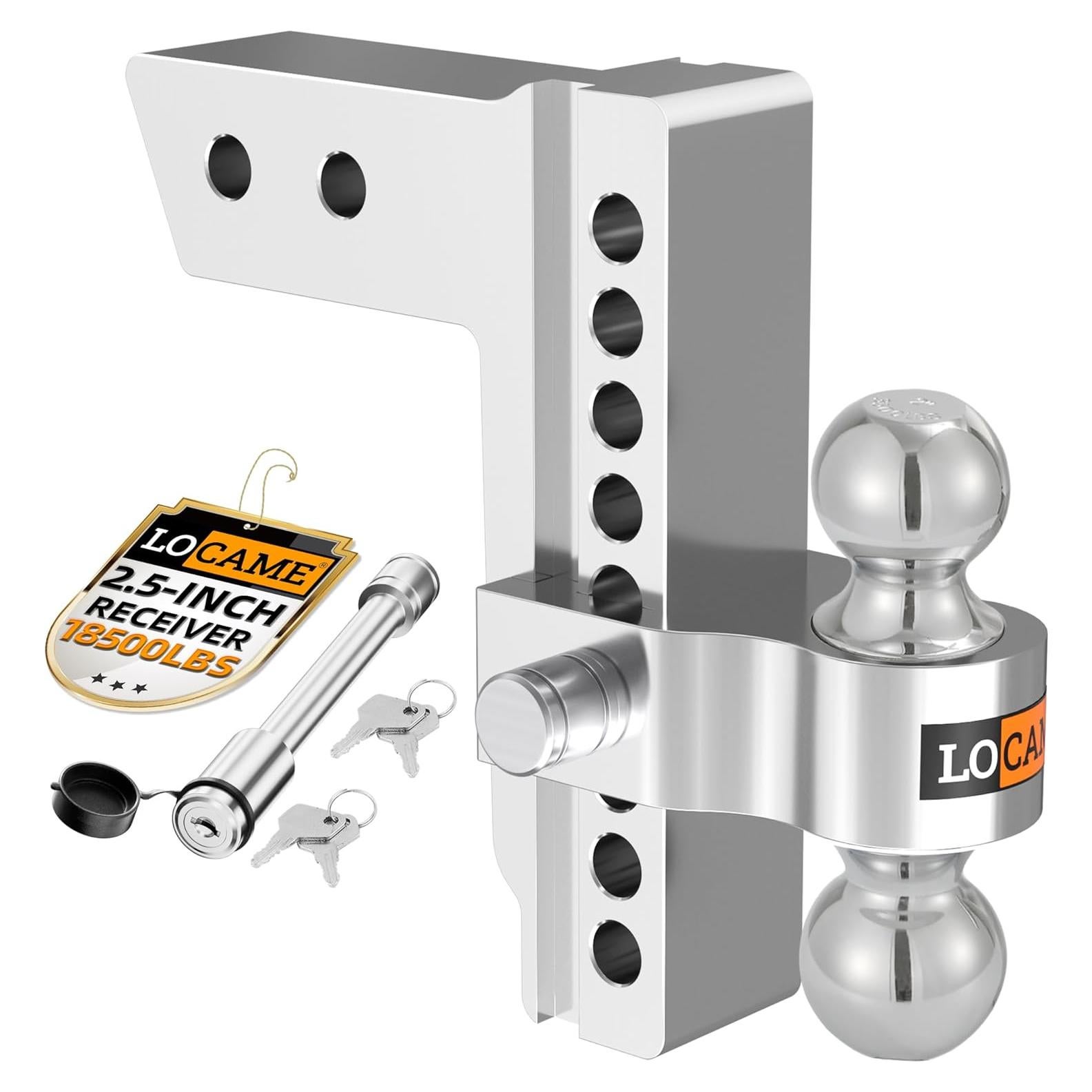 Enganche de Remolque Ajustable LOCAME LC0008 8" Aluminio 8,388 kg