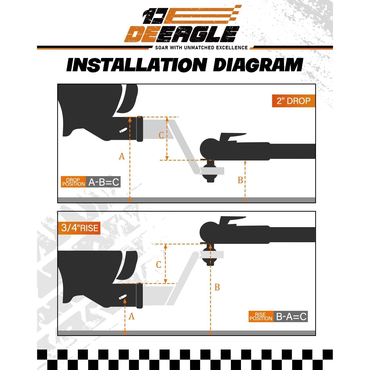 Enganche de Bola 2" DEEAGLE Acero 2721.55 kg con Pasador