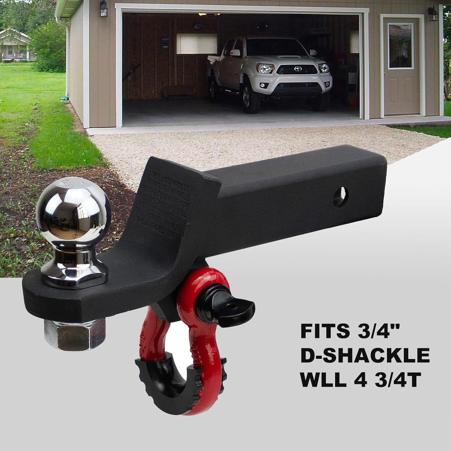 Soporte de bola de enganche de remolque REDTEE 6000 lbs