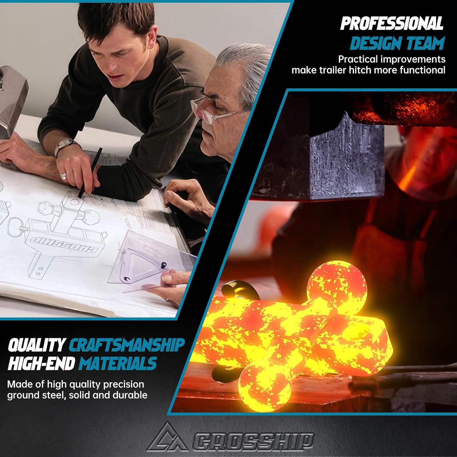 Enganche de Remolque Ajustable CROSSHIP 26,000 LBS 6"