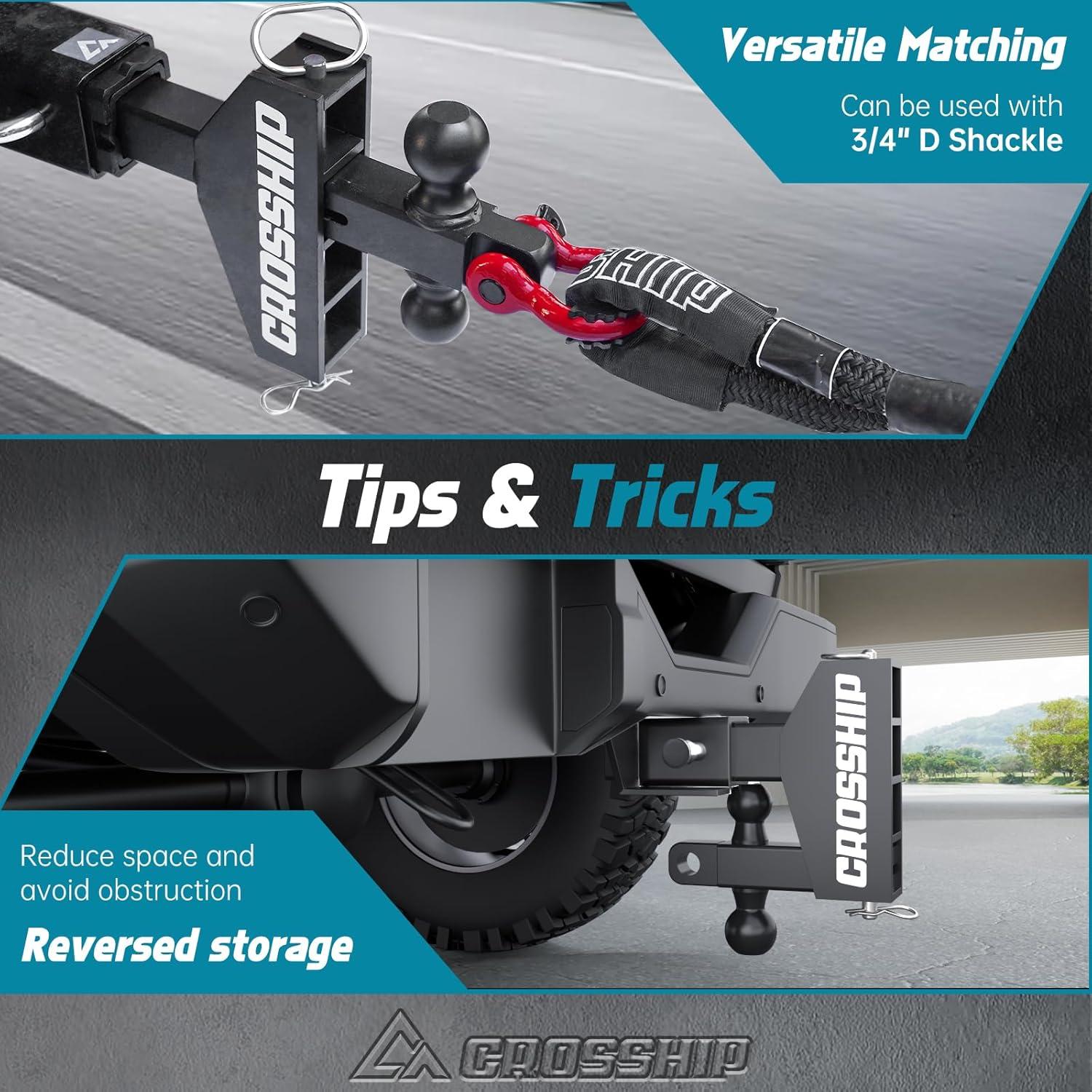 Enganche de Remolque Ajustable CROSSHIP 26,000 LBS 6"